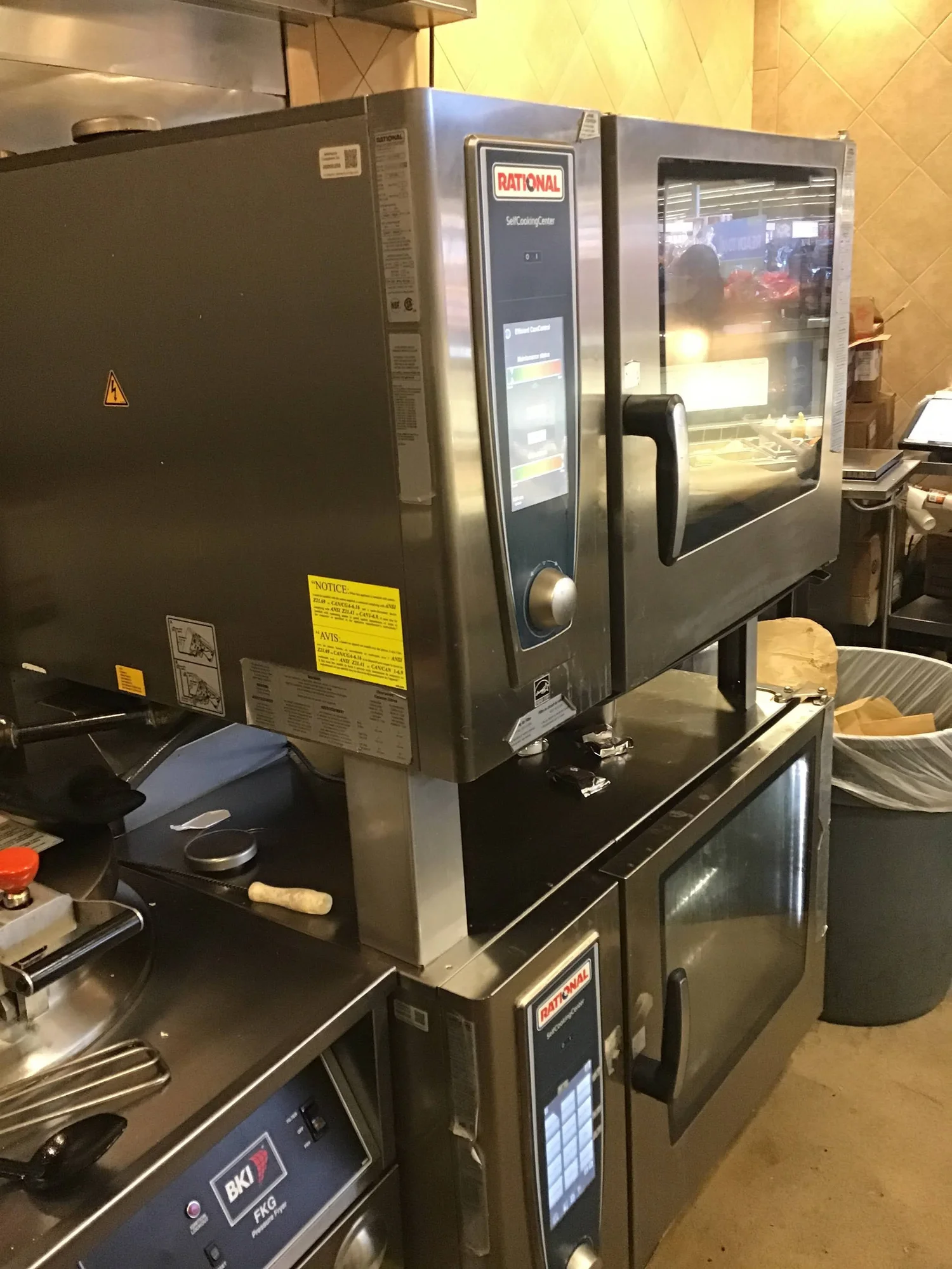 Completed commercial appliance installation